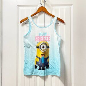 Minions "Brain Freeze" Graphic Tank Blue - S